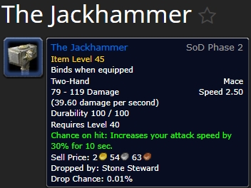 The Jackhammer paladin wow sod phase 2